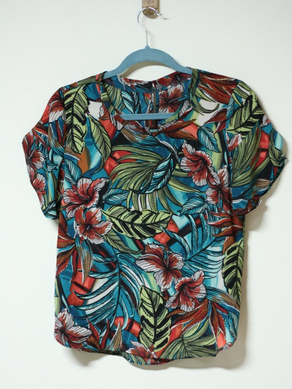 Tropical Print Work top